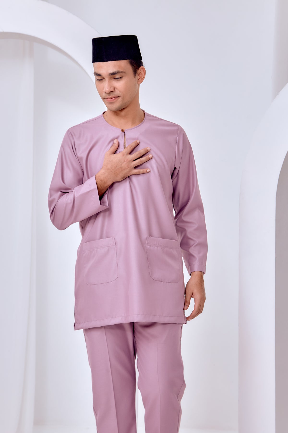 Baju Melayu Teluk Belanga - Dusty Purple
