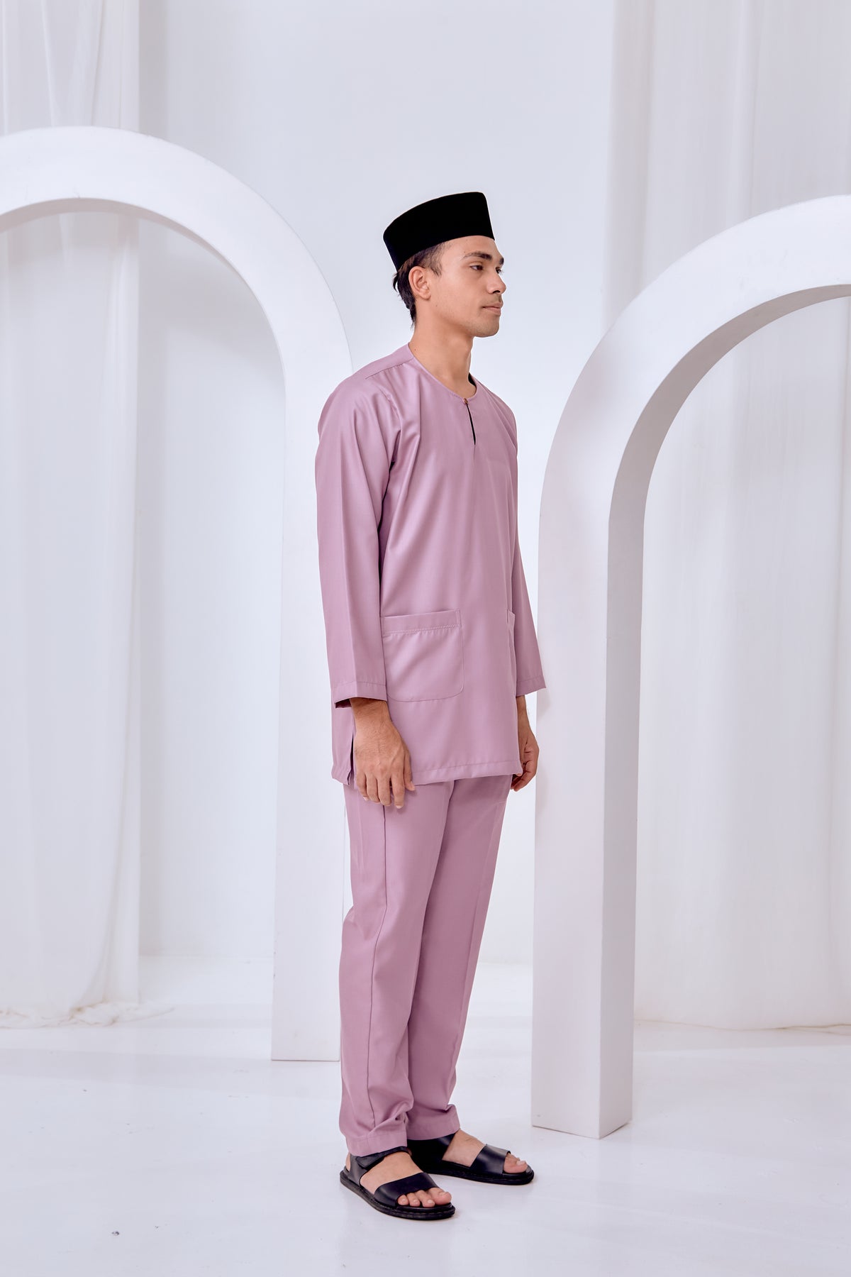 Baju Melayu Teluk Belanga - Dusty Purple