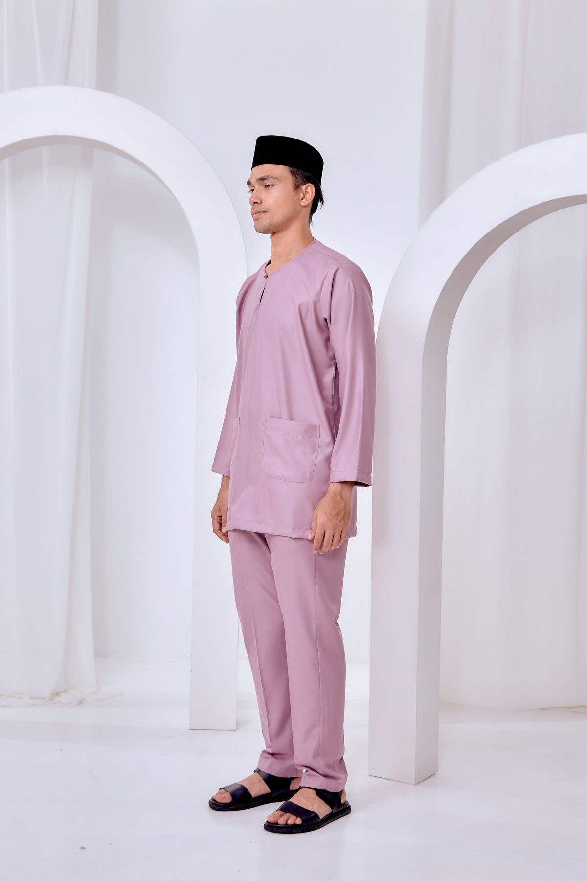 Baju Melayu Teluk Belanga - Dusty Purple