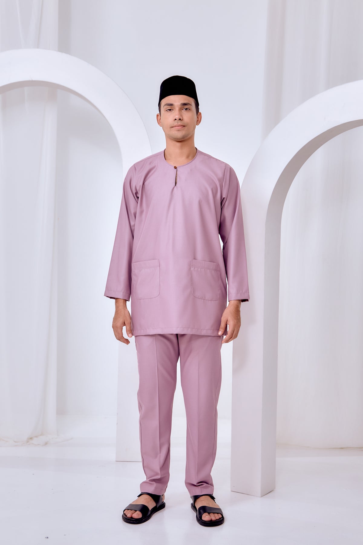 Baju Melayu Teluk Belanga - Dusty Purple