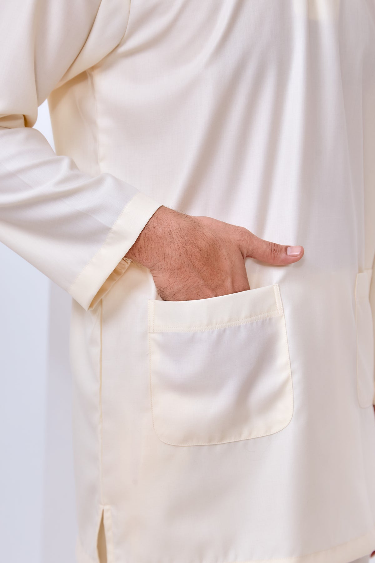 Baju Melayu Teluk Belanga - Soft Yellow