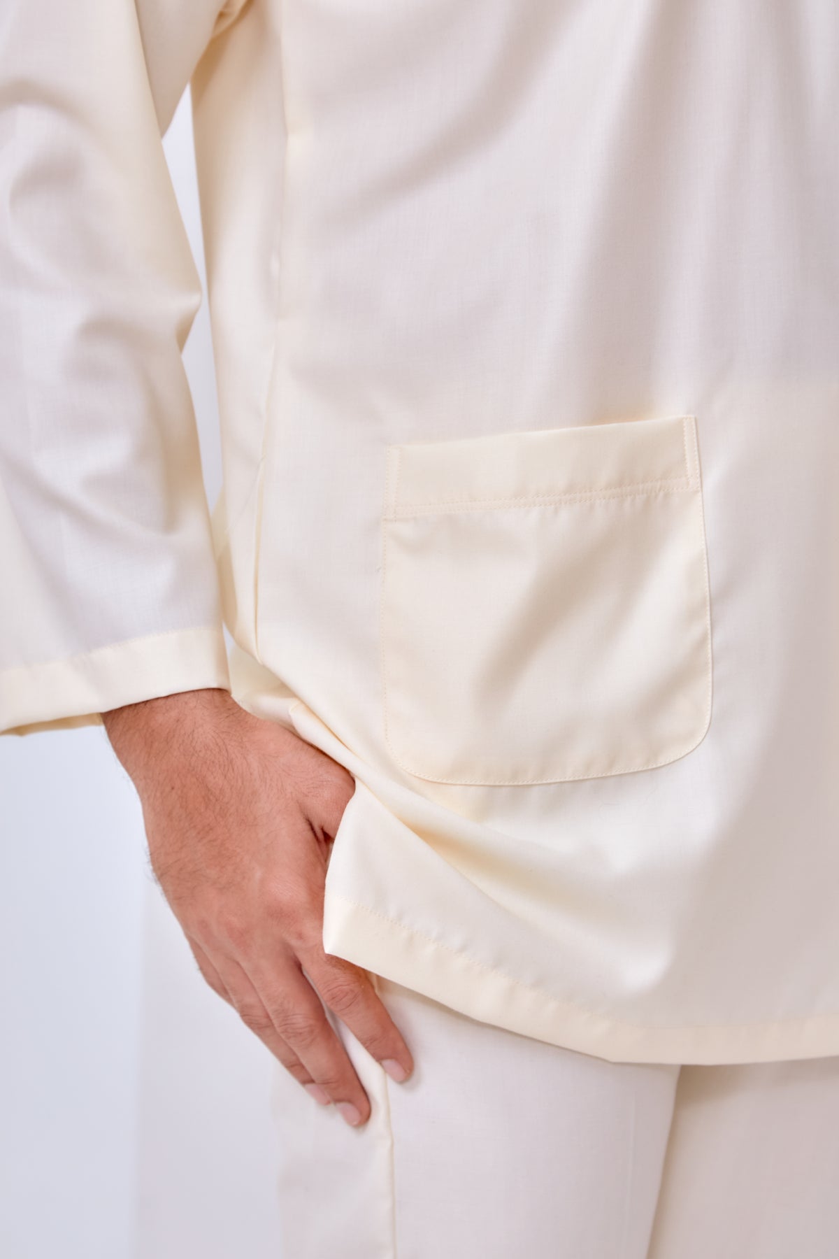 Baju Melayu Teluk Belanga - Soft Yellow