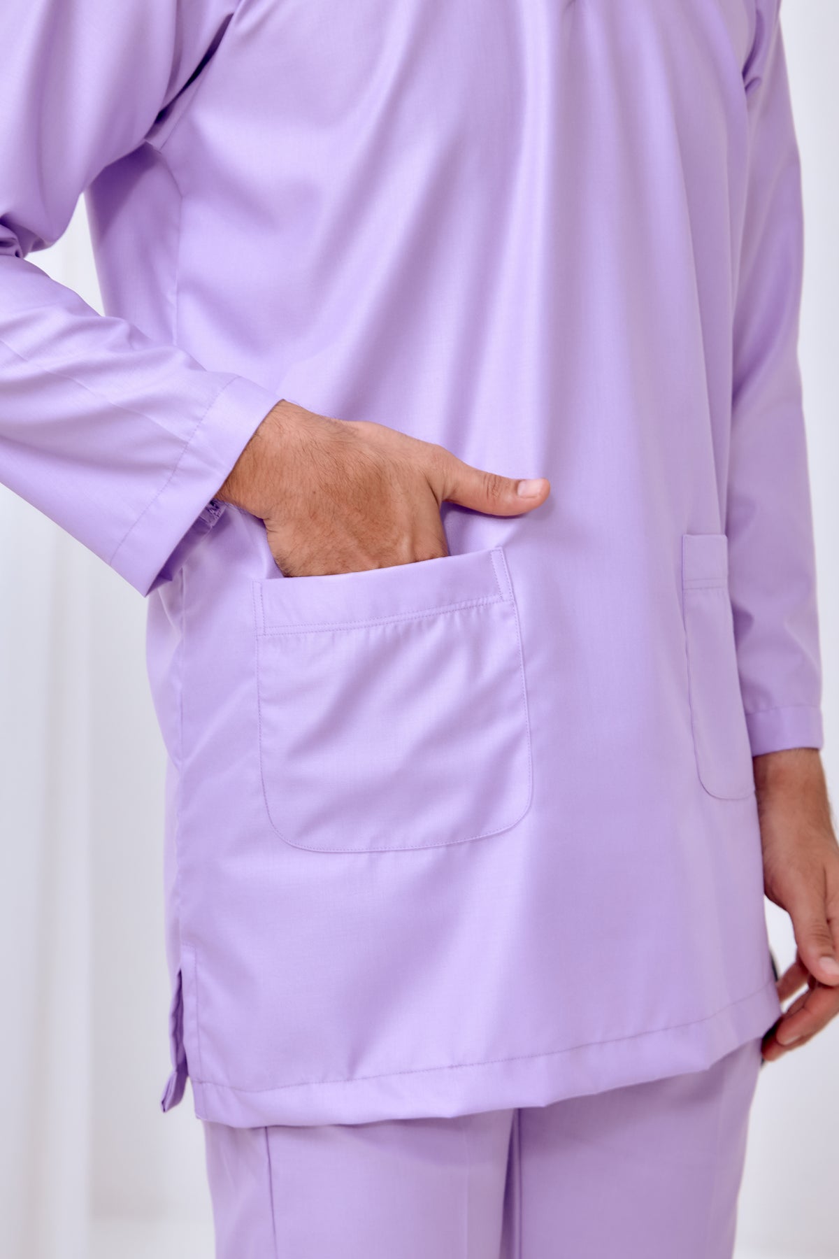 Baju Melayu Teluk Belanga - Lilac