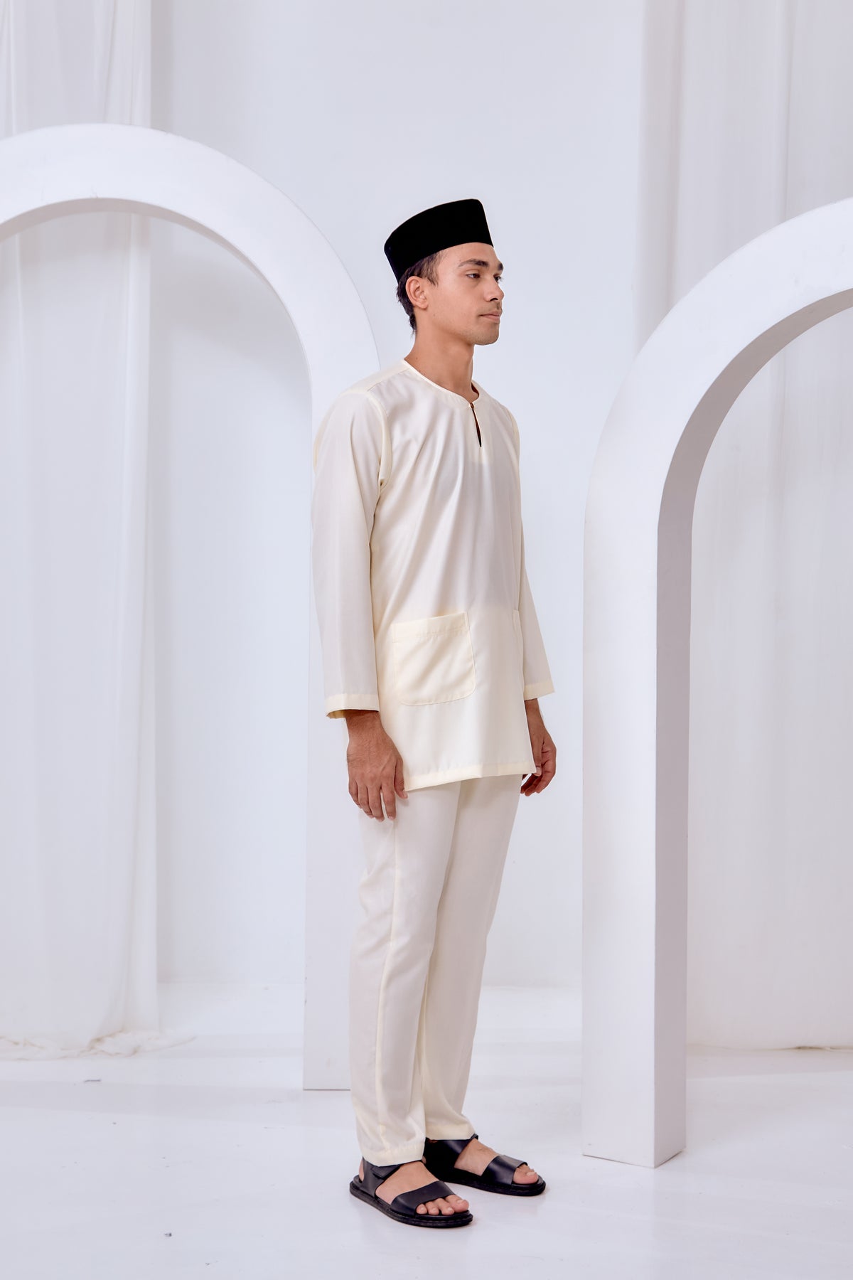 Baju Melayu Teluk Belanga - Soft Yellow