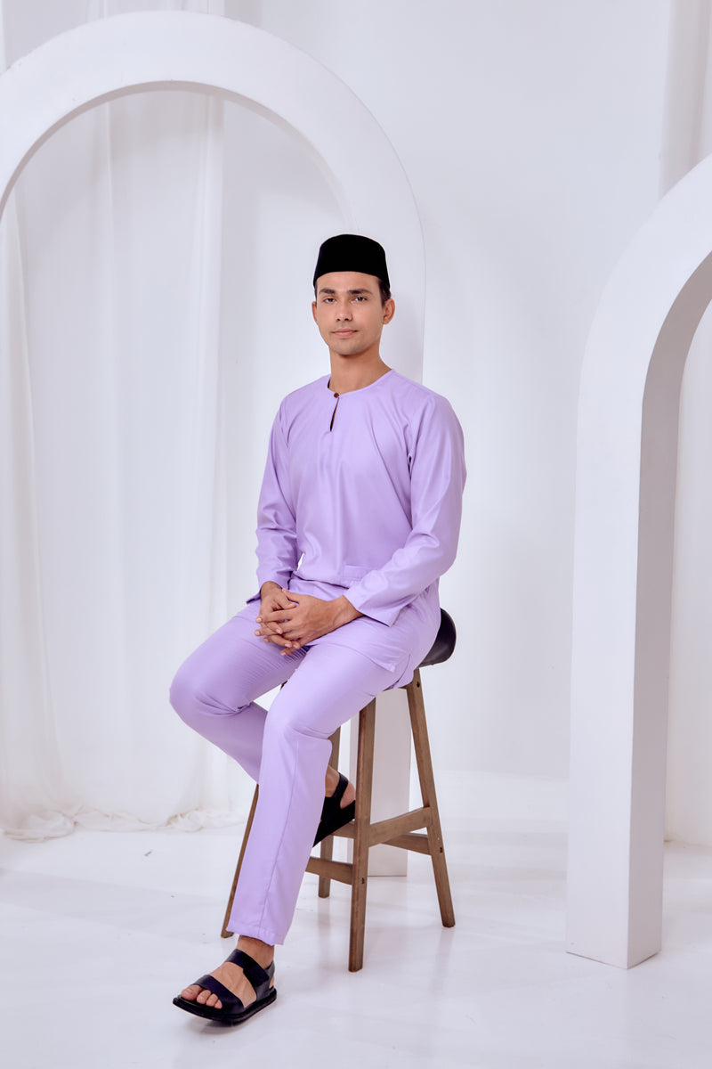 Baju Melayu Teluk Belanga - Lilac