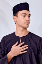 Baju Melayu Teluk Belanga - Black