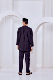 Baju Melayu Teluk Belanga - Black