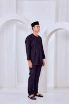Baju Melayu Teluk Belanga - Black