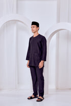 Baju Melayu Teluk Belanga - Black