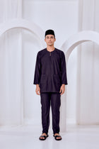 Baju Melayu Teluk Belanga - Black