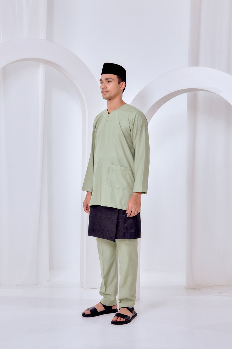 Baju Melayu Teluk Belanga - Sage Green