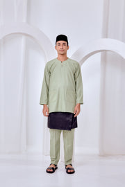 Baju Melayu Teluk Belanga - Sage Green