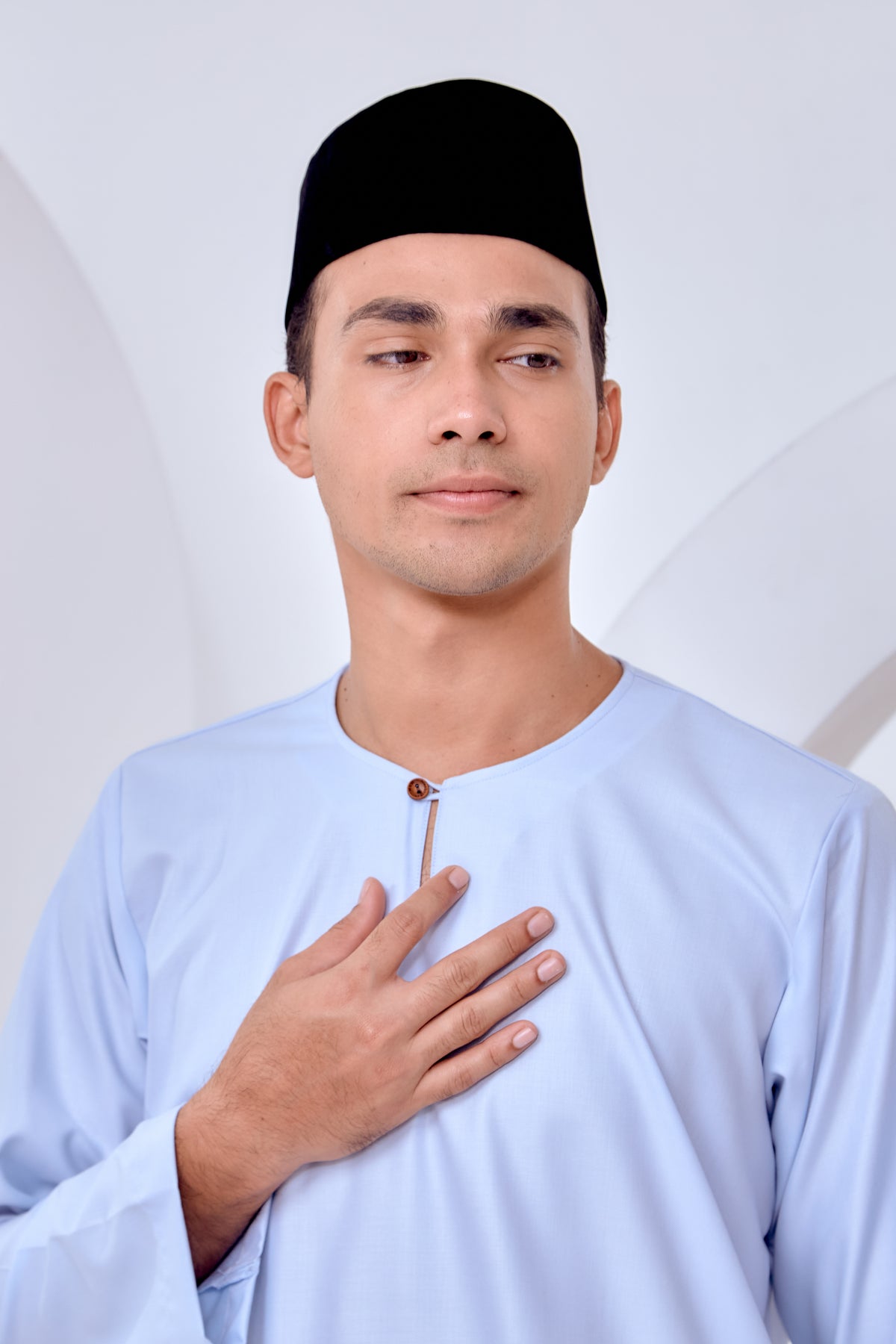 Baju Melayu Teluk Belanga - Baby Blue