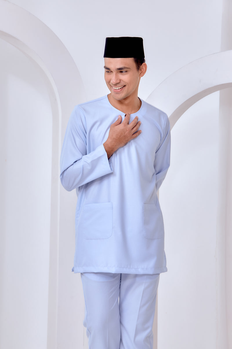 Baju Melayu Teluk Belanga - Baby Blue