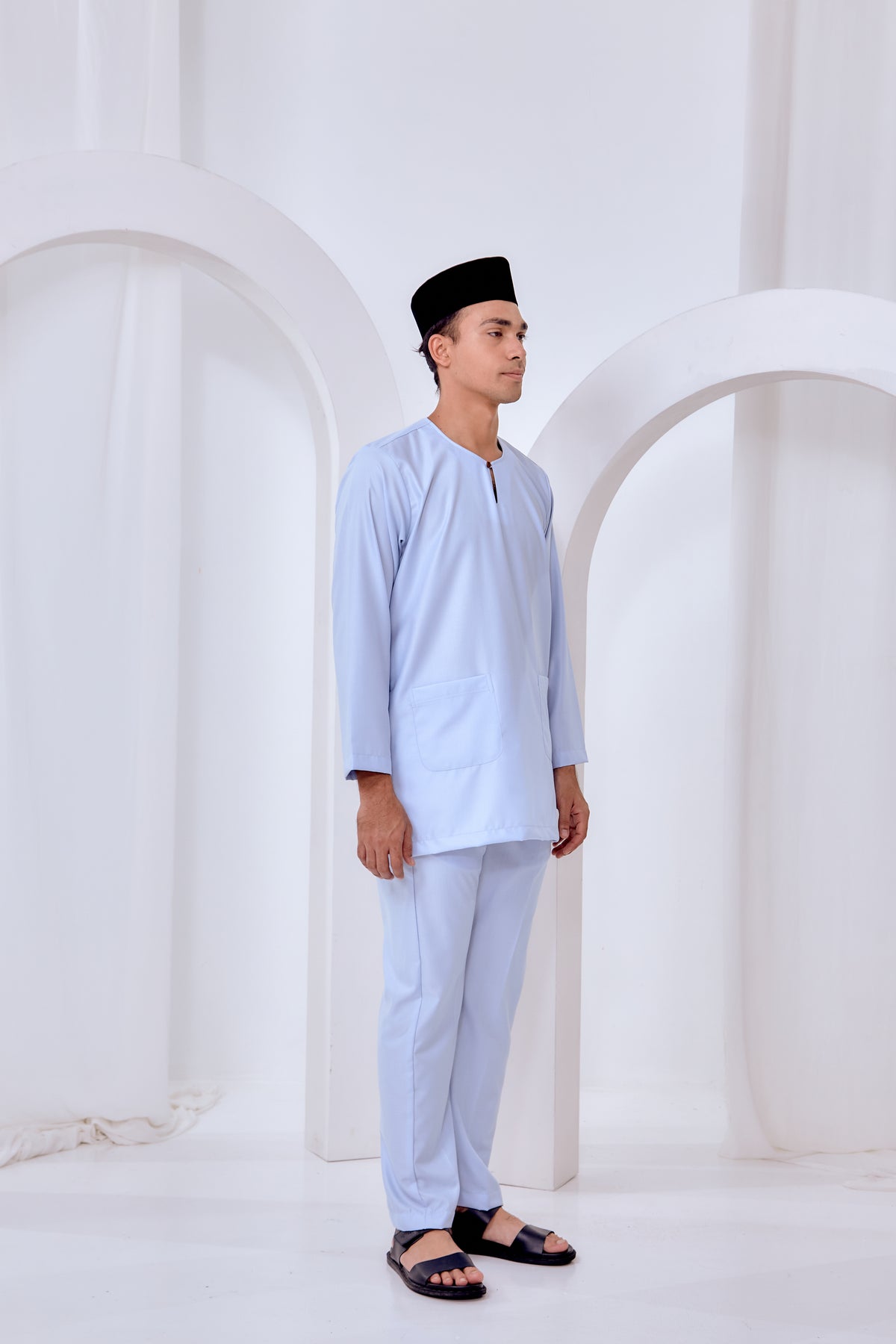 Baju Melayu Teluk Belanga - Baby Blue