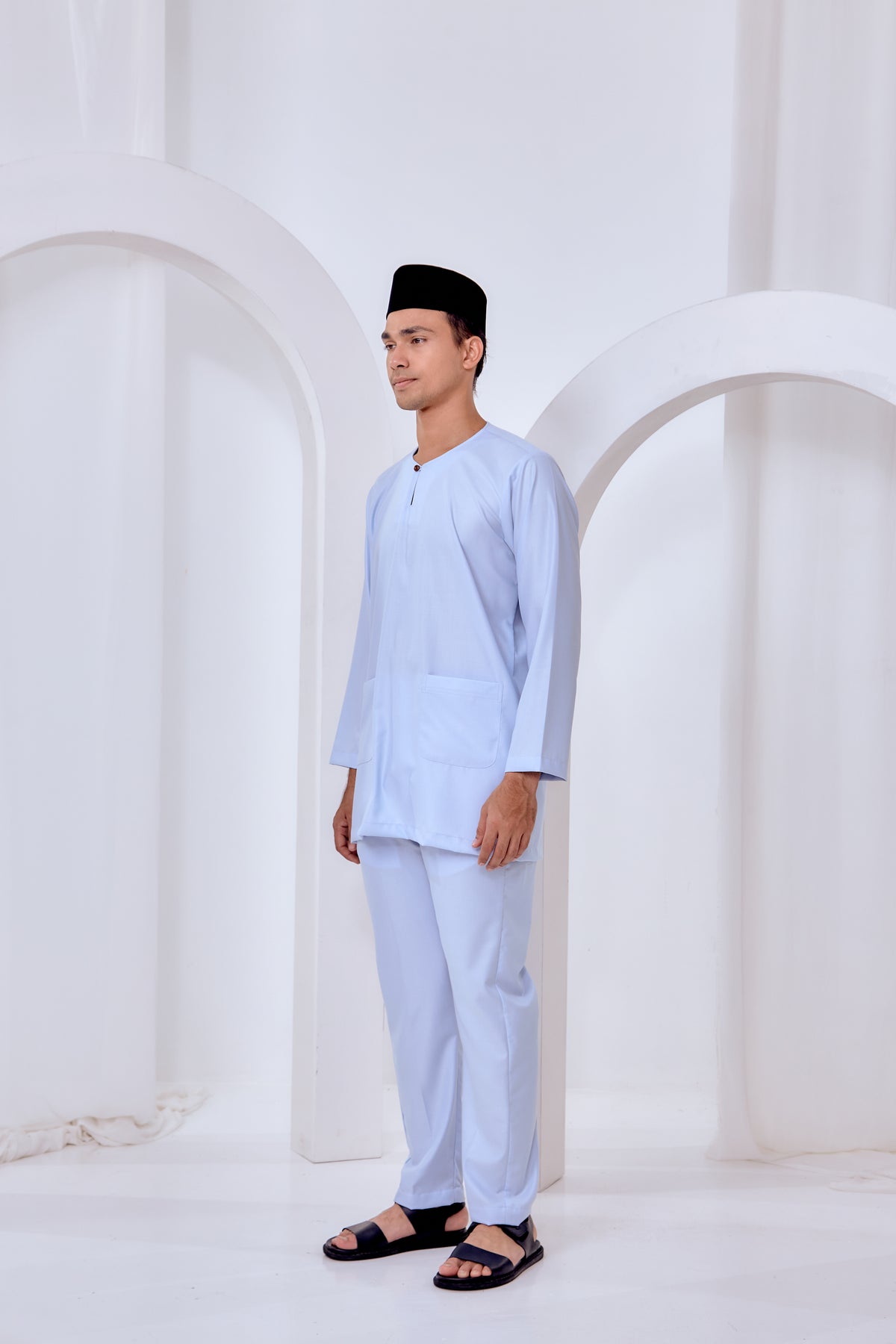 Baju Melayu Teluk Belanga - Baby Blue