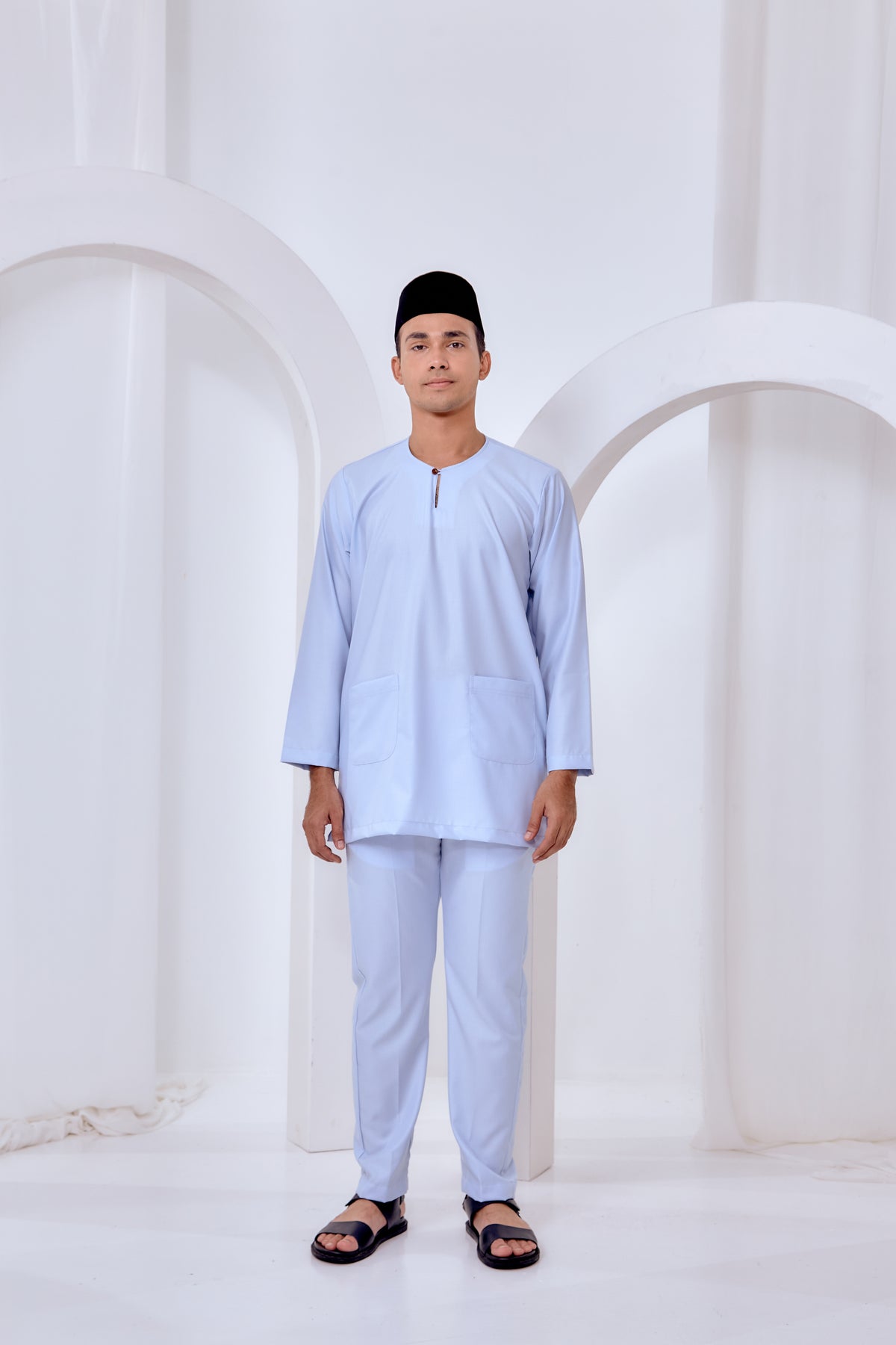 Baju Melayu Teluk Belanga - Baby Blue