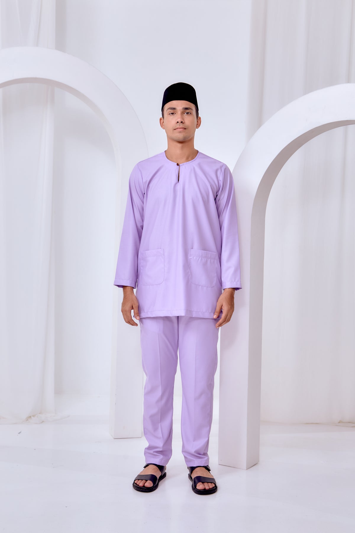 Baju Melayu Teluk Belanga - Lilac