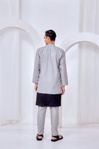 Baju Melayu Teluk Belanga - Light Gray